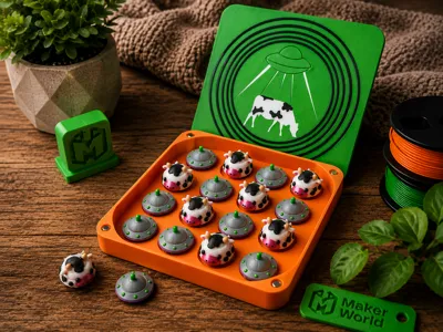 Alien vs Cow Tic Tac Toe – Commercial use allowed