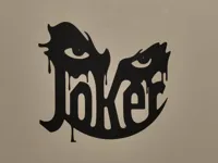 Décoration murale silhouette du Joker — photo 1