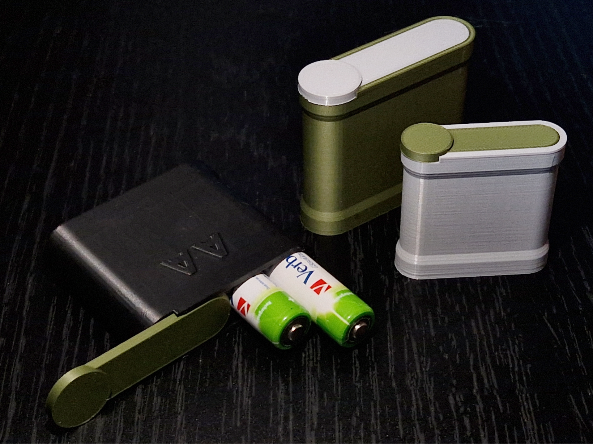 AA/AAA/18650 - Battery Case (Sliding Lid Box)