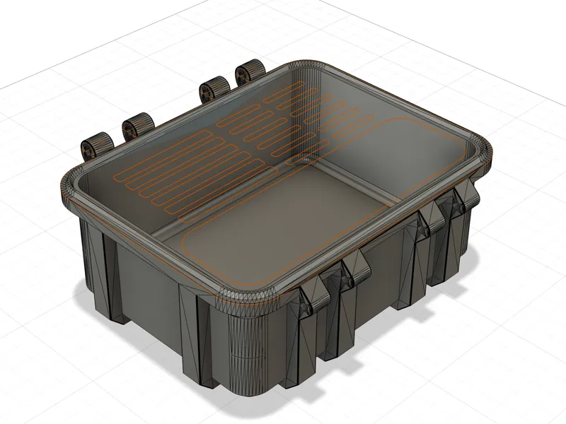 Hollowed Out Media Storage Container