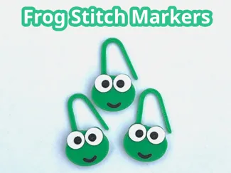 Cute Frog Stitch Marker for Knit or Crochet