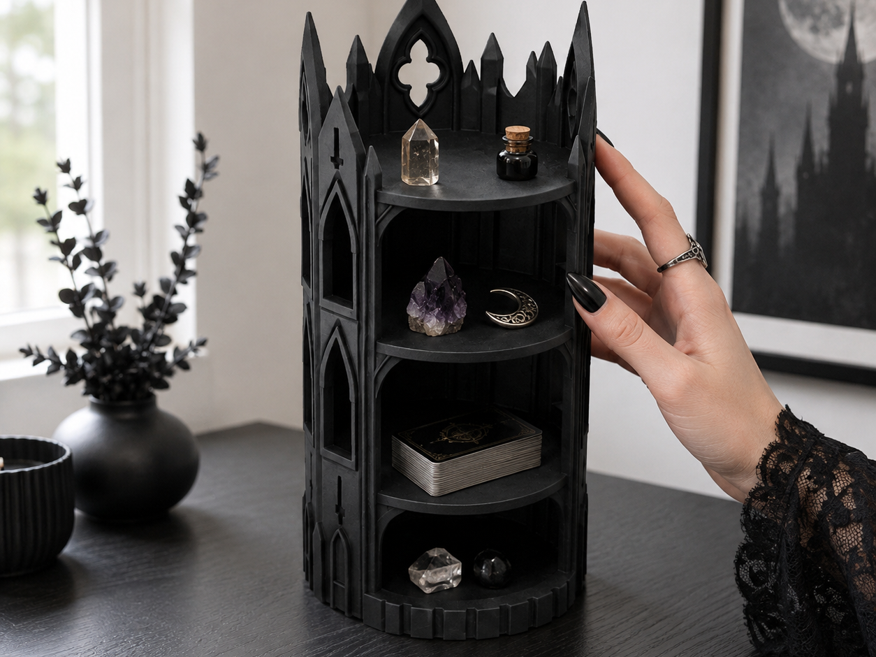 Goth Cathedral Tower Shelf Organizer - 1