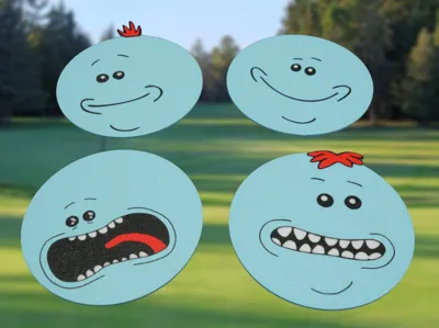 Mr. Meeseeks Coasters from Rick and Morty