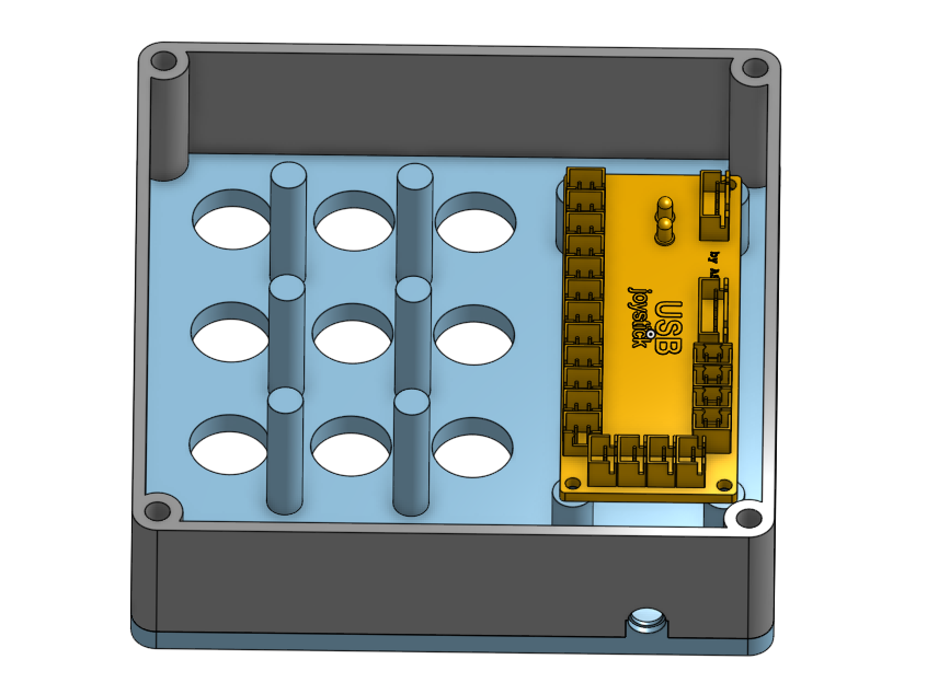 12-Button Sim Racing Button Box for 40x40 Profiles