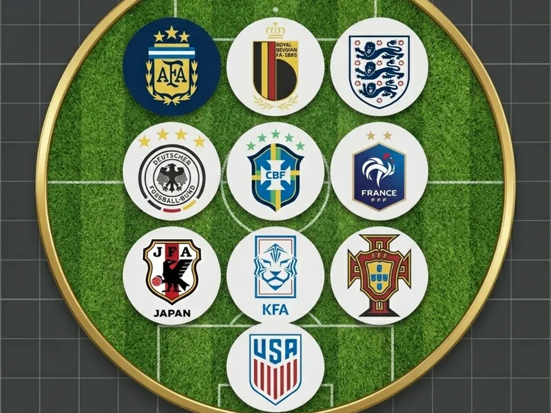 World Cup 2026 Coaster Set – National Team Badges