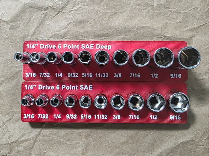 HF Quinn 1/4 socket holder SAE gridfinity