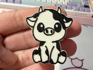 Cow Straw Topper