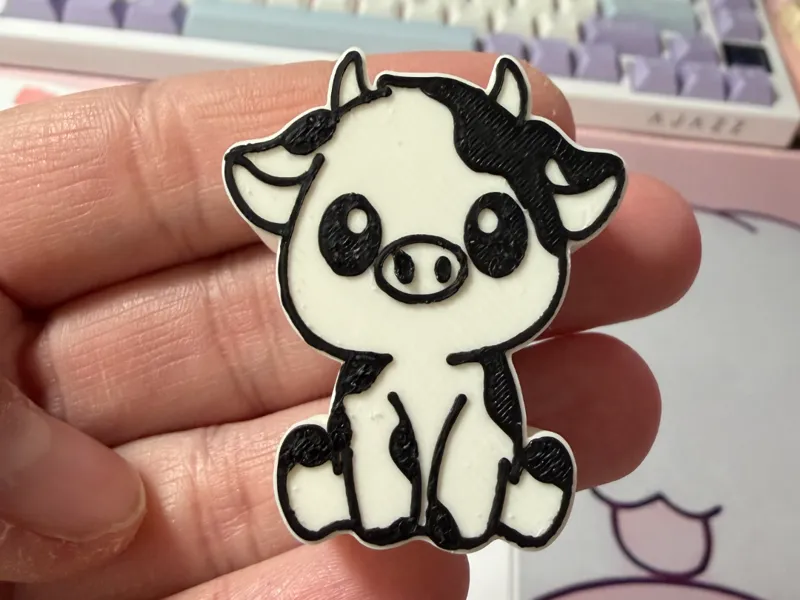 Cow Straw Topper