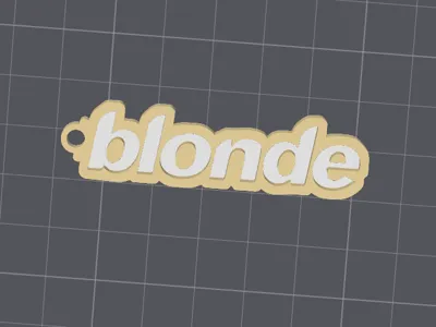 Frank Ocean Blonde Keychain Two Inches, Two Tone