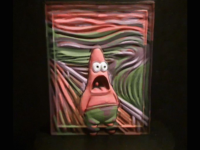Patrick's cheeky Scream