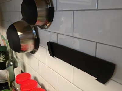 Low Profile Wall Mixing Bowl Holder
