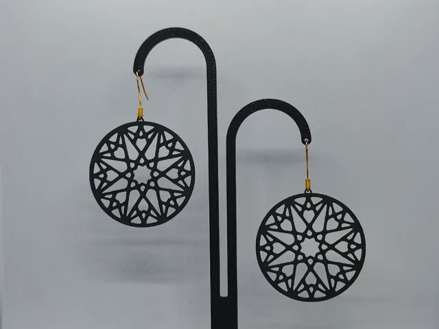 Aretes Rosetón Nocturno