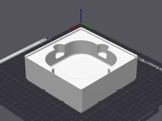Gridginity tray for Xiaomi Label Printer (3x3)