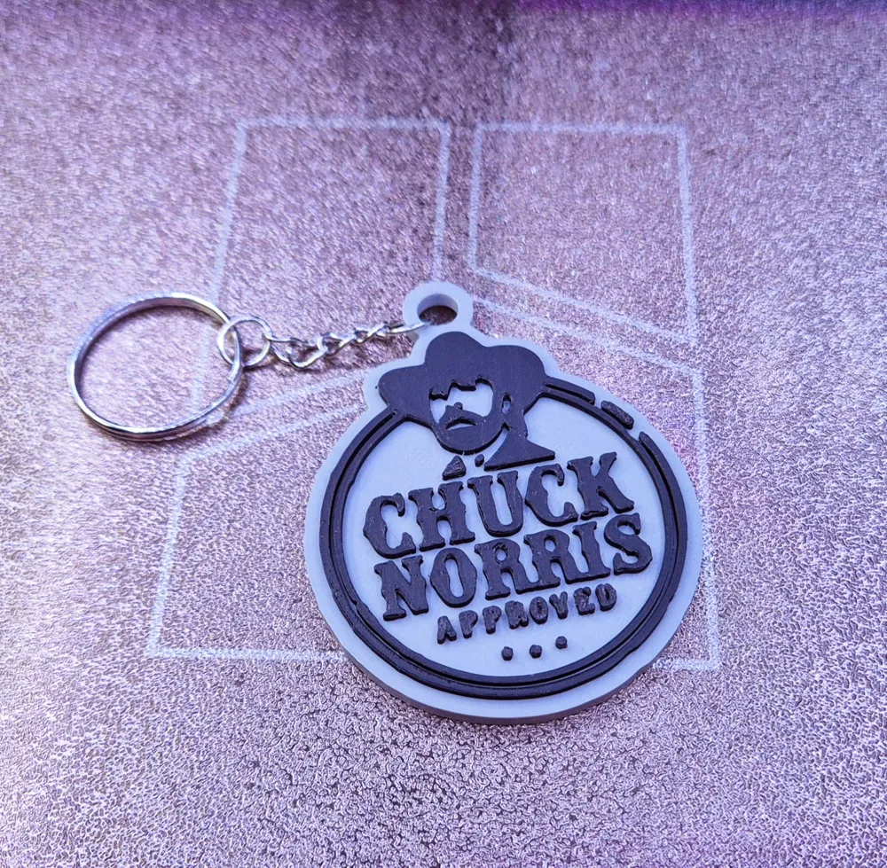 Keychain Chuck Norris - Free 3D Print Model - MakerWorld