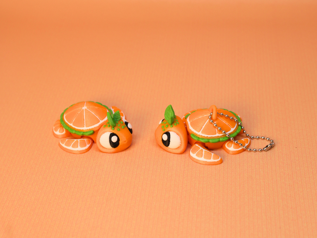 Flexi Orange Turtle Playset Zinibow3D - 1