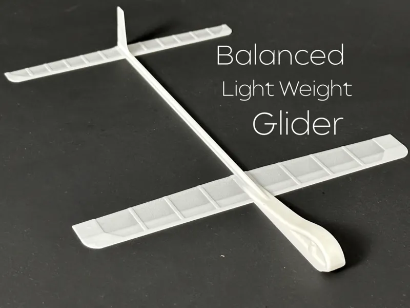 Print-in-Place Performance Glider–Large Toy Plane