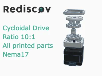 Simple Nema 17 cycloidal drive full plastic