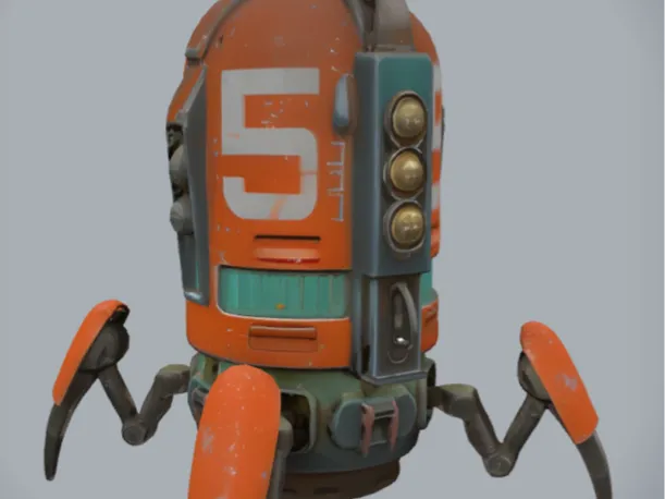 Futuristic Robot Machine