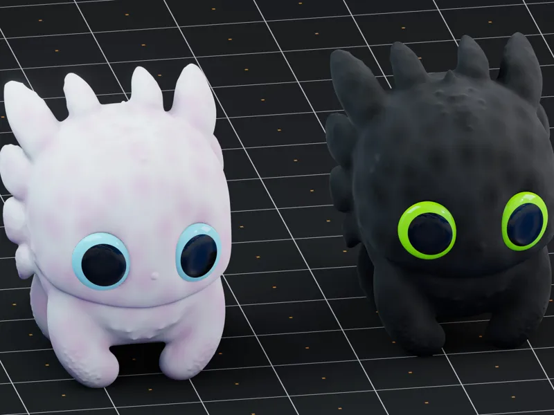 Baby Toothless Chibi Dragon 