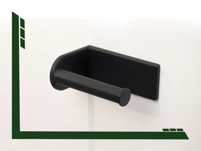 Toilettenpapierhalter mit versteckten Schrauben