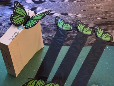 Monarch Butterfly Bookmark - A1 Mini - 4 in one