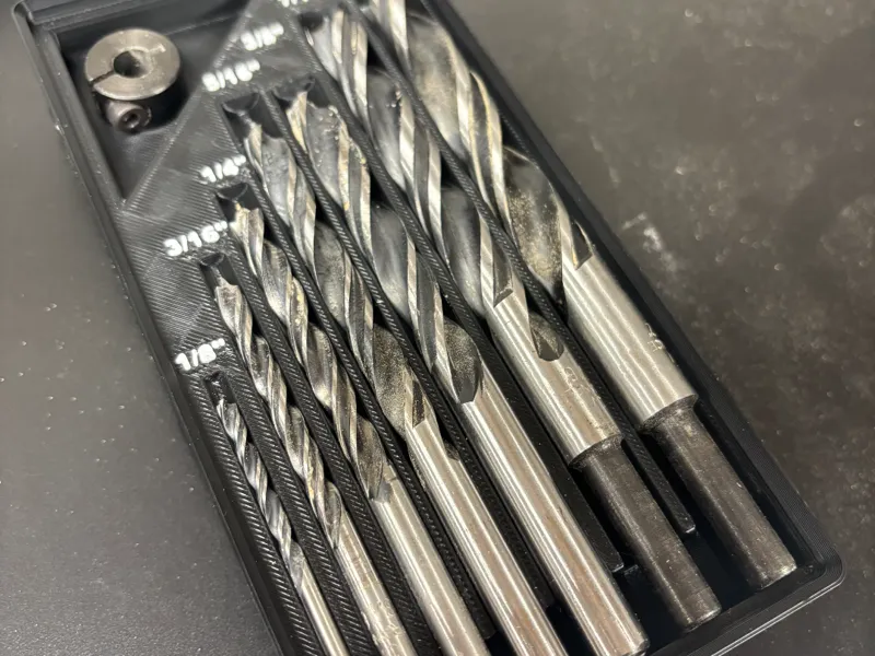 SAE Brad Point Drill Bit Holder Gridfinity
