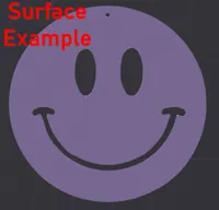 Kleiner Smiley - Monotonische Oberfläche
