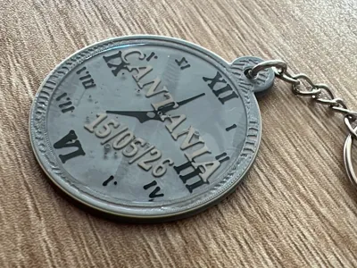 Cantania 2026 Clock Keychain