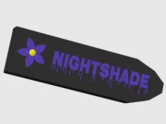 Two Time Dagger Sheath - Nightshade