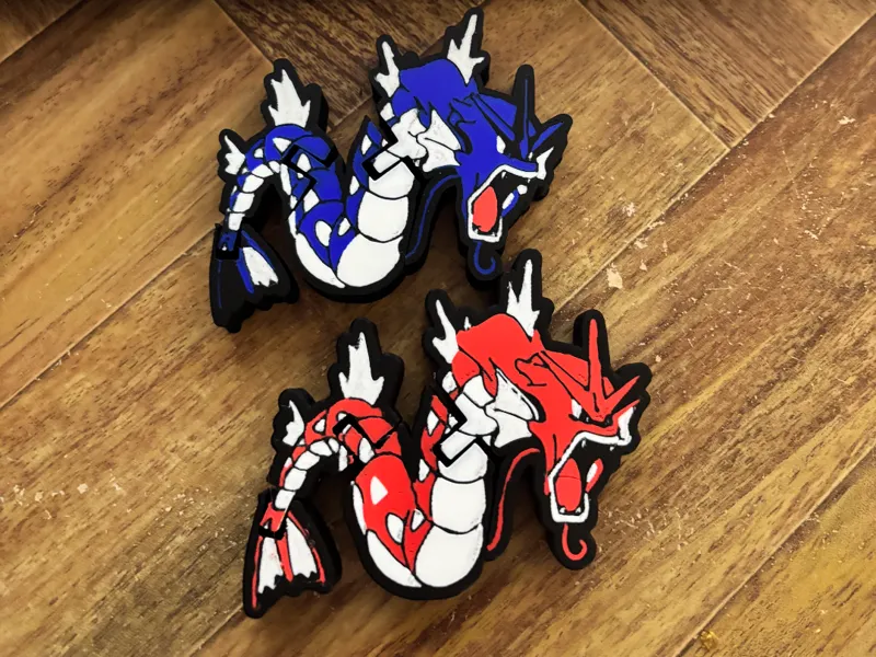 Gyarados and Shiny Gyarados Flexi