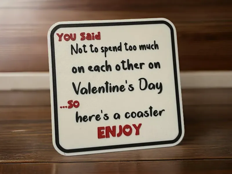 Funny Valentines Coaster