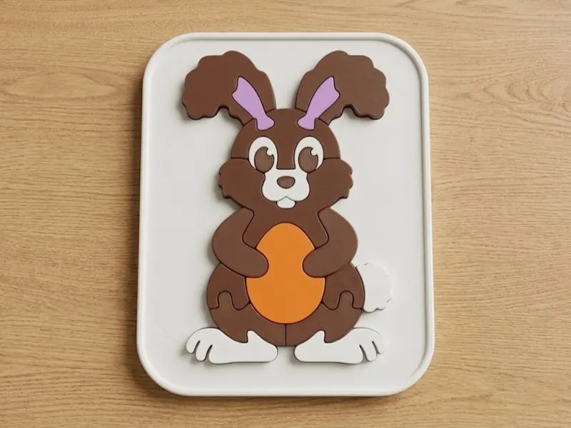 Easter Bunny 3D Puzzle