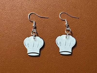 Chef Hat Earrings