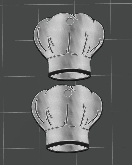 Chef Hat Earrings view 2