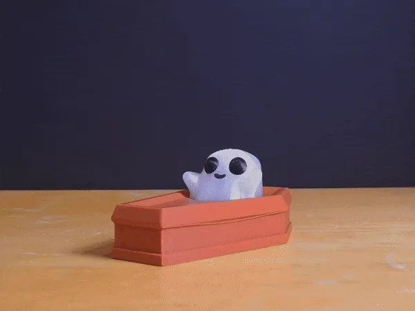 Ghost and Coffin Fidget Clicker and Keychain by UnchainedHobbies MakerWorld: Download Free 3D Models - 3D model önizlemesi