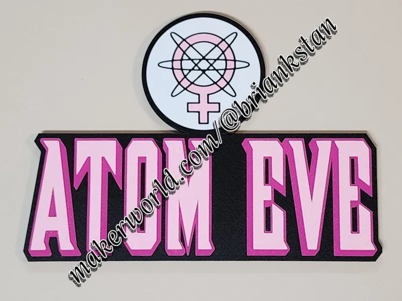 Atom Eve Logo Wall Art