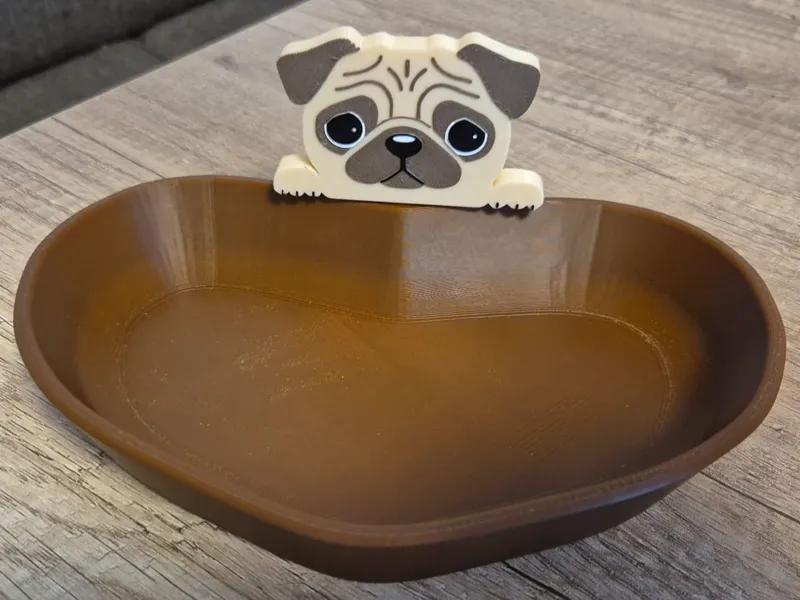 Pug Heart Bowl