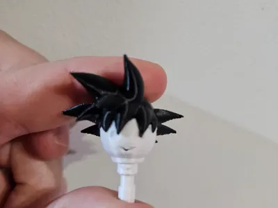 Goku Playmobil head