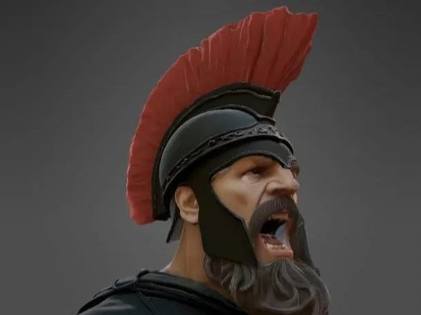 Busto do Guerreiro A Odisseia