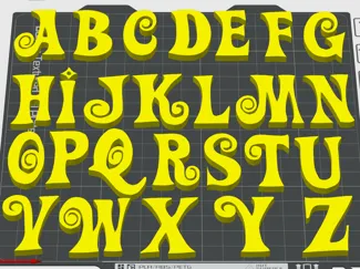 KILL BILL PUSSY WAGON ALPHABET FONT