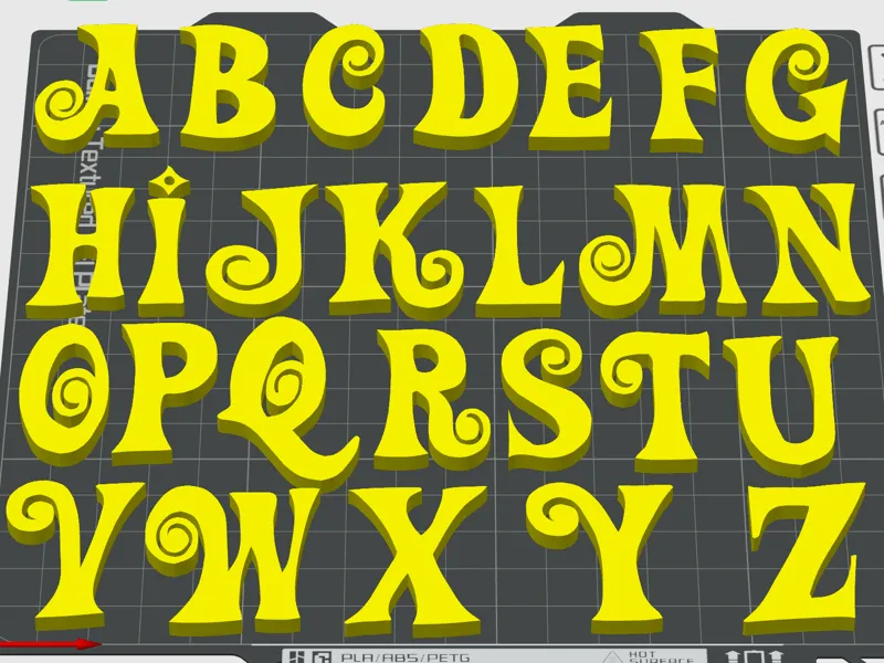 KILL BILL PUSSY WAGON ALPHABET FONT