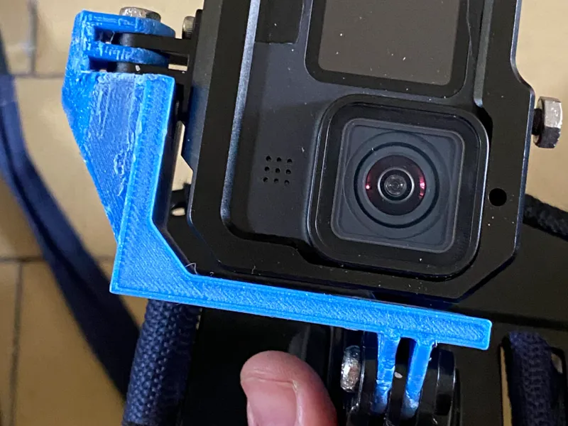 soporte vertical gopro con carcasa de aluminio