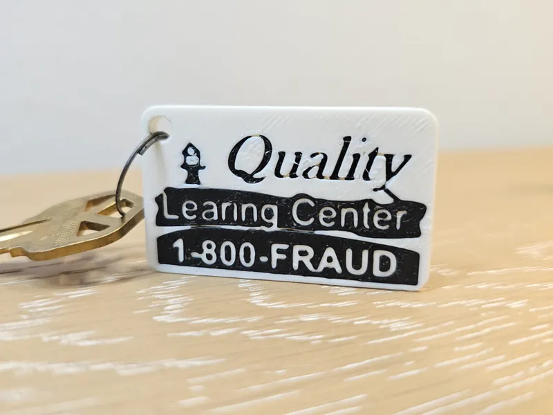 Quality Learing Center Daycare Keychain 