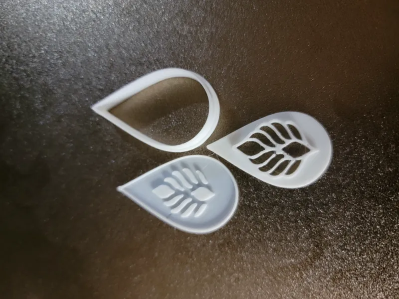 Teardrop Earring clay cutter set