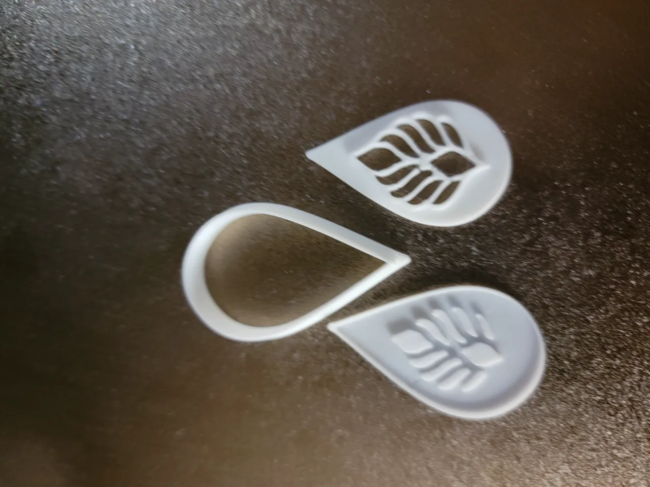 Teardrop Earring clay cutter set view 3