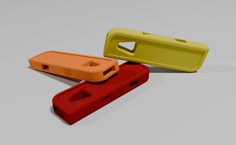 Dual Dog/Hiking Keychain Whistle