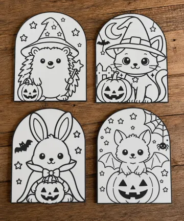 Modelo para impresión 3D: Cute halloween animals coloring pack — vista de referencia 4