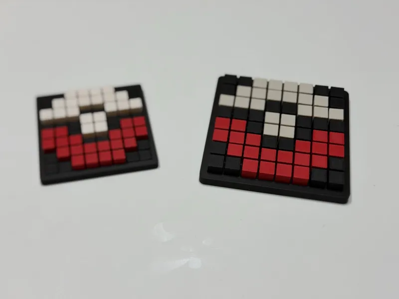 8x8 Monster-ball PixelArt Coaster