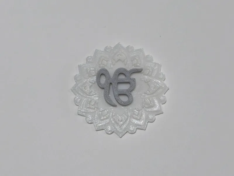 Ik Onkar in Mandala Pattern
