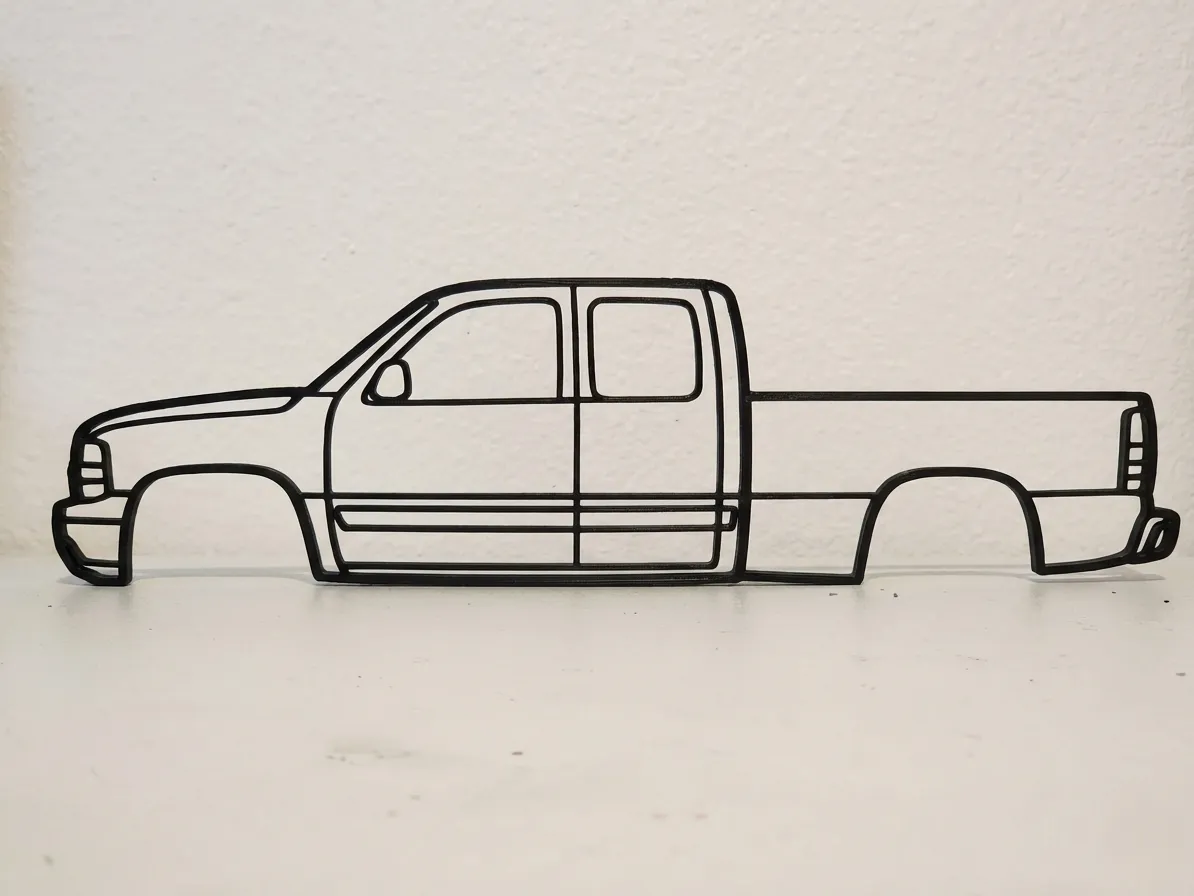 Tableau mural Chevrolet Silverado GMT800